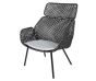 Vibe Highback Chair - Light Grey Natté by Cane-line | Style Our Home