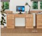 Baumhaus Mobel Oak Twin Pedestal Computer Desk - Style Our Home