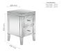 Valencia 2 Drawer Bedside