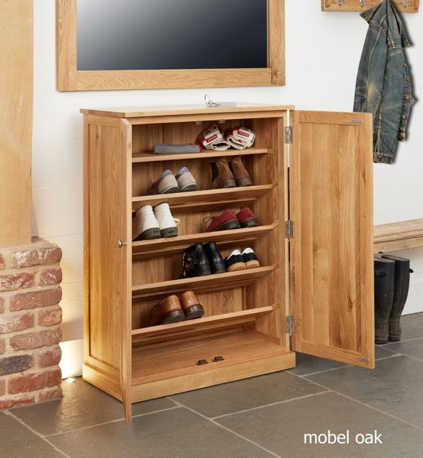 Baumhaus Mobel Oak Large Shoe Cupboard - Style Our Home