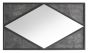 Renzo Zinc & Dark Grey Rectangular Wall Mirror | Style Our Home