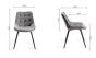 Tivoli Weathered Oak 4-6 Seater Table & 4 Seurat Grey Velvet Chairs by Bentley Designs | Style Our Home