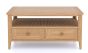 Halmstad Natural Oak 2 drawer Coffee Table by Hertiance Furniture | Style Our Home