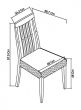 Bergen Oak High Slatted Black Gold Dining Chair (a pair) - Style Our Home
