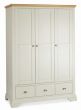 Hampstead Soft Grey & Pale Oak Triple Wardrobe - Style Our Home