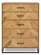 Riva Rustic Oak 5 Drawer Tall Chest | Style Our Home