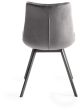 Turin Glass 4 Seater Table - Light Oak Legs & 4 Fontana Grey Velvet Chairs by Bentley Designs | Style Our Home