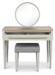 Larsen Scandi Oak & Soft Grey Dressing Table Setby Bentle by Designs | Style Our Home