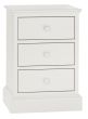 Ashby White 3 Drawer Nightstand - Style Our Home