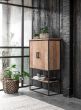 Beam Small Cabinet, 2 Doors, Open Rack