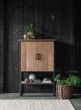 Beam Small Cabinet, 2 Doors, Open Rack