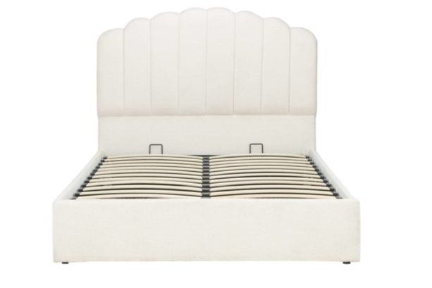 135cm Monaco Fabric Ottoman Bed White by Birlea | Style Our Home
