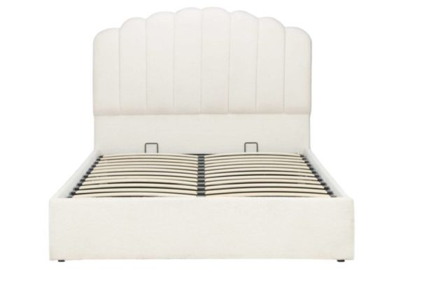 150cm Monaco Fabric Ottoman Bed White by Birlea | Style Our Home