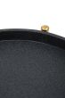 Cardivon Two Tier Black Faux Shagreen Tray Table Trolley