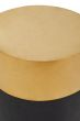 Cardivon Round Black Shagreen Effect Side Table or Stool