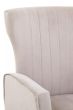Zamorix Mink Velvet Accent Chair With Gold Finish Legs