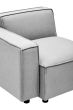 Toulix Grey Fabric Left Arm Modular Sofa