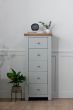Parisian Grey 5 Drawer Tallboy by IFD | Style Our Home