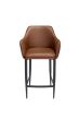 L35 Vintage Tan Stool by Indus Valley