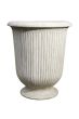 Ribbed Urn XL - Antique White Wash by Monologue | Style Our Home