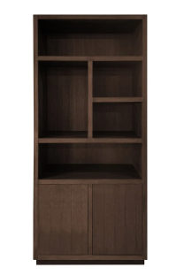 Oakura Brown 2 - Door Bookcase by Richmond Interiors | Style Our Home 