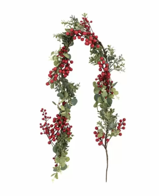 Windsor Wine Traditions Red Berry Garland by Gallery Living | Style Our Home