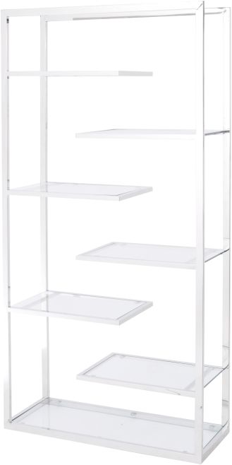 Linton Stainless Steel And Glass Display Unit - Style our Home