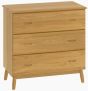 Malmo Oak 3 Drawer Chest  -  Style Our Home