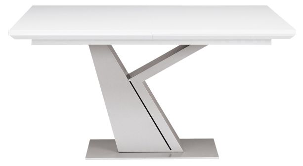 Gautier Setis White Lacquer Y Leg Extending Dining Table