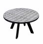 Round Dining Table - Mono Inlay Print by Monologue | Style Our Home
