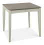 Bergen Grey Washed Oak 2-4 Seater Table & 2 Low Slat Back Chairs in Titanium Fabric by Bentley Designs | Style Our Home