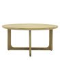 Mella Round Coffee Table Natural By Gallery Living | Style Our Home