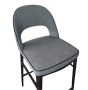 Verna Bar Stool - Enzimi Dark Grey and Dark Bronze by Tommy Franks | Style Our Home