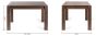 Turin Dark Oak 4-6 Seater Table & 4 Dali Grey Velvet Chairs by Bentley Designs | Style Our Home