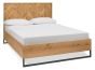 Riva Rustic Oak Panel 4'6 Double Bedstead | Style Our Home