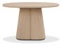 Vega Scandi Oak & Peppercorn Oval Console Table by Bentley Designs | Style Our Home