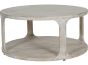 Beadnell Solid Carved Wooden Coffee Table in Whitewash Finish by Libra | Style Our Home