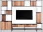 Cosmo 2 Doors Open Racks TV Wall Element Bookcase
