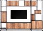 Cosmo 2 Doors Open Racks TV Wall Element Bookcase
