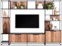 Cosmo 2 Doors Open Racks TV Wall Element Bookcase