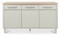 Larsen Scandi Oak & Soft Grey Wide Sideboardby Bentle by Designs | Style Our Home