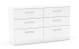 Lynx White 6 Drawer Chest