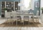 Bergen Grey Washed Oak & Soft Grey High Slatted Titanium Dining Chair (a pair) 