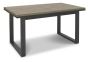 Tivoli Weathered Oak 4-6 Seater Table & 4 Seurat Tan Faux Suede Fabric Chairs by Bentley Designs | Style Our Home