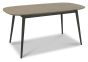 Vintage Weathered Oak 6-8 Seater Table & 8 Dali Grey Velvet Chairs