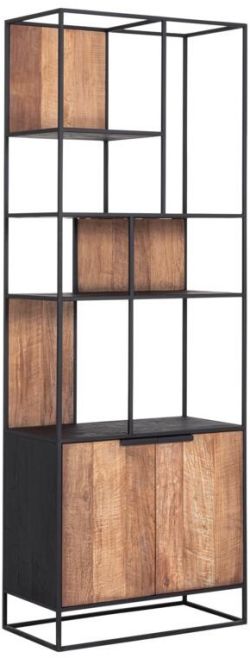 Cosmo 2 Doors Open Racks TV Wall Element Bookcase by DTP Interiors | Style Our Home