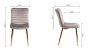 Rothko Upholstered Grey Velvet Chair with Matt Gold Plated Legs (Pair) - Style Our Home