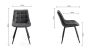 Tivoli Weathered Oak 4-6 Seater Table & 4 Seurat Dark Grey Faux Suede Fabric Chairs by Bentley Designs | Style Our Home