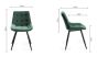 Vintage Weathered Oak 6 Seater Table & 6 Seurat Green Velvet Chairs by Bentley Designs | Style Our Home