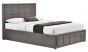 Hannover 4'6 Double Ottoman Bed in Grey